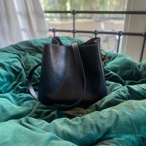 Gently worn Portland Leather Goods Butterfly Bucket Bag